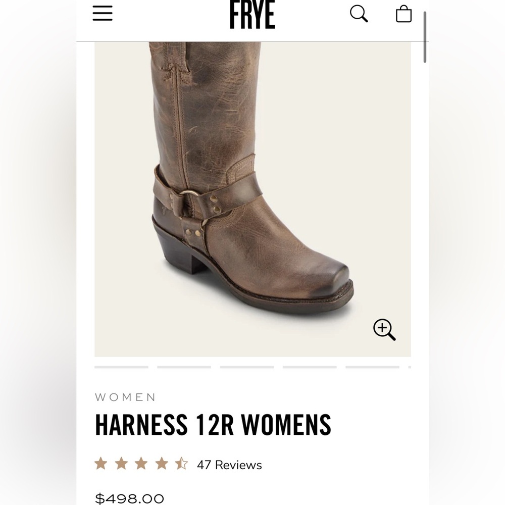 Frye HARNESS 12R WOMENS size 7.5